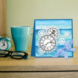 Craspire Clocks Gear Vintage Clear Silicone Stamp Seal for Card Making Decoration and DIY Scrapbooking