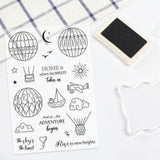 Craspire Hot Air Balloon Silicone Stamp Seal for Card Making Decoration and DIY Scrapbooking