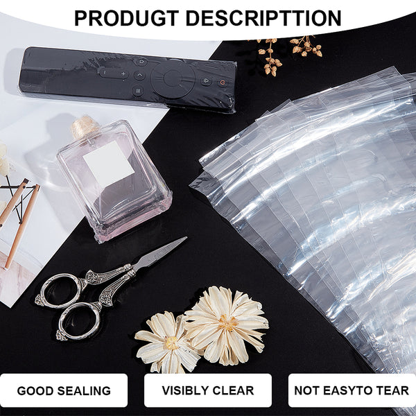 Shrink Wrap Bags,100 Pcs 13x19 Inches Clear PVC Heat Shrink Wrap For Gift Baskets