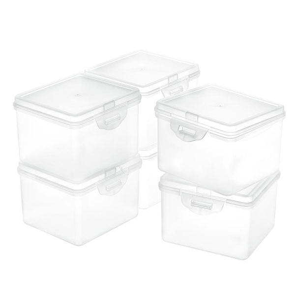 CRASPIRE 1 Box Polypropylene(PP) Plastic Boxes, Bead Storage Containers, with Hinged Lid