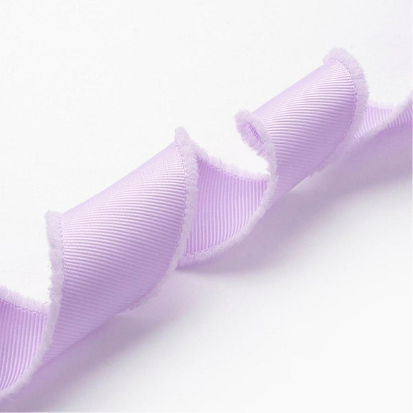CRASPIRE 1 Roll Polyester Frayed Grosgrain Ribbons, Printed, with Fringe  Tassel, Hot Pink, 1-1/2 inch(38mm), about 50yards/roll(45.72m/roll)