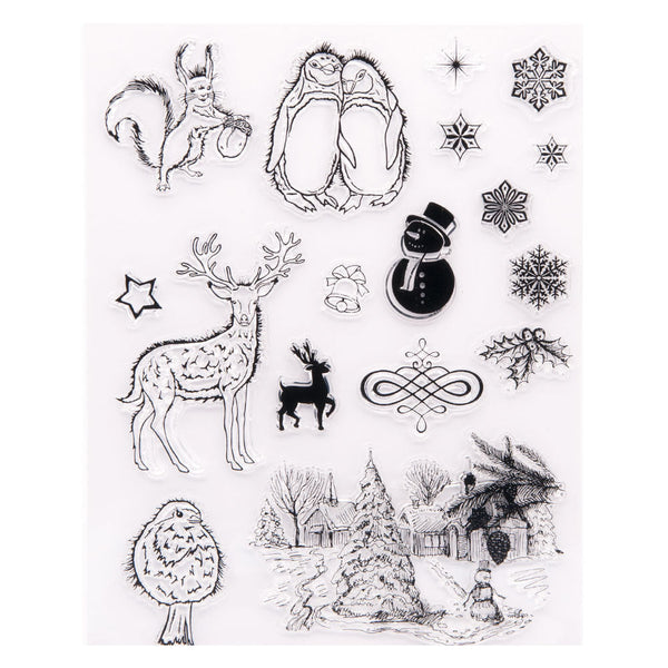 Craspire Clear Silicone Stamps, for DIY Scrapbooking, Photo Album Deco