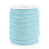 1 Roll Velvet Ribbon, Single Side, for Gift Packing, Party Decoration, Dark Sea Green, 3/8 inch(10mm), 20yards/roll.