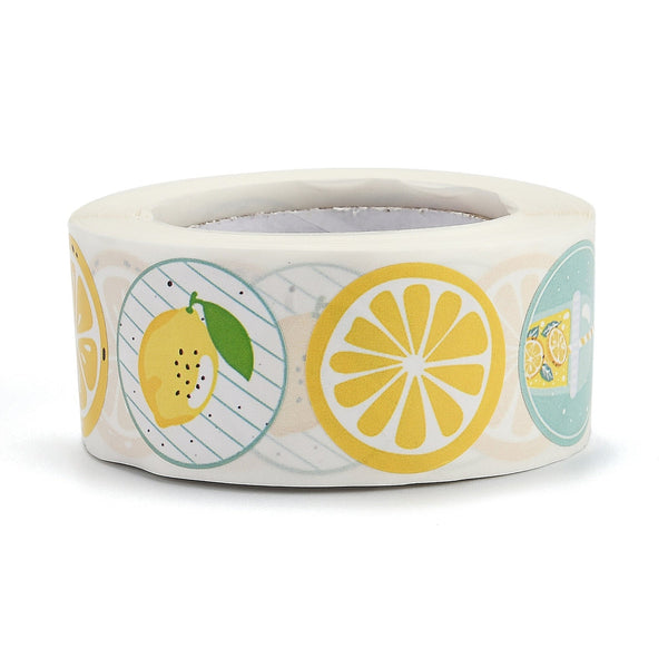 Craspire Self Adhesive Paper Stickers, Colourful Roll Sticker Labels