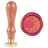 Leaf and Moon Wax Seal Stamp