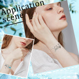 CRASPIRE 12Pcs Bracelet Bangle Open Blank Wire Bangle Charm Bracelet Silver 304 Stainless Steel Buckle Hook Clasp Adjustable Bangles for Jewelry Making Supplies Bracelets DIY Crafts Women Beginne