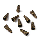 CRASPIRE Apetalous Alloy Bead Cone, Antique Bronze, 17.5x8.5mm, Hole: 1.8mm