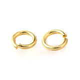 CRASPIRE Brass Open Jump Rings, Long-Lasting Plated, Cadmium Free & Lead Free, Rack Plating, Real 18K Gold Plated, 4x0.8mm, Inner Diameter: 2.5mm
