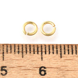 CRASPIRE Brass Open Jump Rings, Long-Lasting Plated, Cadmium Free & Lead Free, Rack Plating, Real 18K Gold Plated, 4x0.8mm, Inner Diameter: 2.5mm