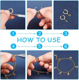 CRASPIRE Brass Micro Pave Grade AAA Cubic Zirconia Charms for jewelry, Alphabet, Letter A~Z, Real 18K Gold Plated, 26pcs/box