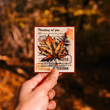 Craspire Custom PVC Plastic Clear Stamps, for DIY Scrapbooking, Photo Album Decorative, Cards Making, Leaf Pattern, 160x110x3mm