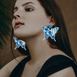 Craspire Custom PVC Plastic Clear Stamps, for DIY Scrapbooking, Photo Album Decorative, Cards Making, Butterfly Pattern, 160x110x3mm