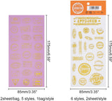 Glitter Self Adhesive Hot Stamping Stickers