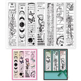 Craspire Vintage Lace, Butterflies, Dragonflies, Moon Phases, Sunflowers, Leaves Clear Silicone Stamp Seal for Card Making Decoration and DIY Scrapbooking