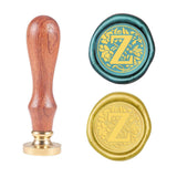 Letter Z Wood Handle Wax Seal Stamp