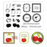Craspire Layered Cherry, Stamp, Words Clear Stamps Seal for Card Making Decoration and DIY Scrapbooking