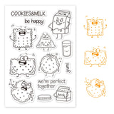 Craspire Biscuit , Milk , Expression , Word Clear Stamps Silicone Stamp Seal for Card Making Decoration and DIY Scrapbooking