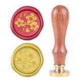 Cherry Blossoms Flowers-4 Wood Handle Wax Seal Stamp