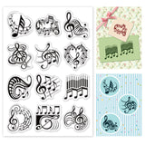 Craspire Music, Note Clear Silicone Stamp Seal for Card Making Decoration and DIY Scrapbooking