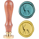 Deer Wood Handle 3D Wax Seal Stamp