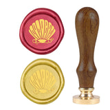 Shell Wood Handle Wax Seal Stamp