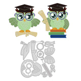 CRASPIRE Owl, Graduation, Teacher, Summer, Book, Bachelor Hat Carbon Steel Cutting Dies Stencils, for DIY Scrapbooking/Photo Album, Decorative Embossing DIY Paper Card