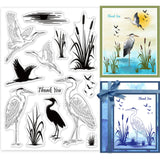 Craspire Heron, Wetlands Clear Silicone Stamp Seal for Card Making Decoration and DIY Scrapbooking