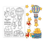 Craspire Mouse, Star Clear Stamps Silicone Stamp Seal for Card Making Decoration and DIY Scrapbooking