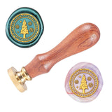 Christmas Tree Wood Handle Wax Seal Stamp