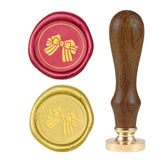 Striped Bow Wood Handle Wax Seal Stamp