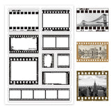 Craspire Film Frame Corner Clear Silicone Stamp Seal for Card Making Decoration and DIY Scrapbooking
