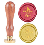 French Pattern-4 Wood Handle Wax Seal Stamp