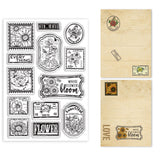 Craspire Floral Pattern, Vintage Clear Silicone Stamp Seal for Card Making Decoration and DIY Scrapbooking