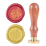 Lotus Flowers-6 Wood Handle Wax Seal Stamp