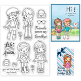 Craspire Friends, Fashion, Greetings Clear Silicone Stamp Seal for Card Making Decoration and DIY Scrapbooking