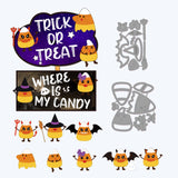 CRASPIRE Candy Corn, Halloween Carbon Steel Cutting Dies Stencils, for DIY Scrapbooking/Photo Album, Decorative Embossing DIY Paper Card