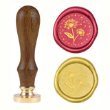 Dandelion Wood Handle Wax Seal Stamp
