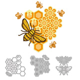 CRASPIRE Bee Layering Carbon Steel Cutting Dies Stencils, for DIY Scrapbooking/Photo Album, Decorative Embossing DIY Paper Card