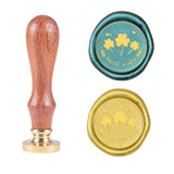 Lucky Flower Wood Handle Wax Seal Stamp