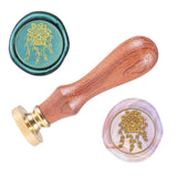 Flower Wood Handle Wax Seal Stamp