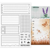 Craspire Planner, Sticky Note Clear Silicone Stamp Seal for Card Making Decoration and DIY Scrapbooking