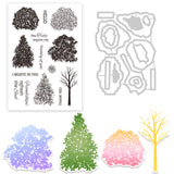 1Pc Tree PVC Plastic Stamps