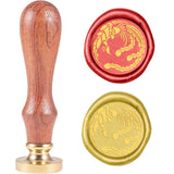 Phoenix-2 Wood Handle Wax Seal Stamp
