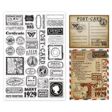 Craspire Stamp Flower Airplane Butterfly Silicone Stamp Seal for Card Making Decoration and DIY Scrapbooking