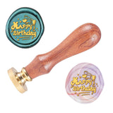 Happy Birthday Wood Handle Wax Seal Stamp