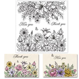 Craspire Flower Bush, Floral Background Clear Stamps Silicone Stamp Seal for Card Making Decoration and DIY Scrapbooking