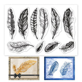 Craspire Feather, Bird, Animal Clear Silicone Stamp Seal for Card Making Decoration and DIY Scrapbooking