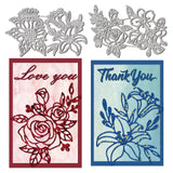 CRASPIRE Flowers Carbon Steel Cutting Dies Stencils, for DIY Scrapbooking/Photo Album, Decorative Embossing DIY Paper Card