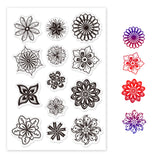 Craspire Mandala, Flower Stamp Silicone Stamp Seal for Card Making Decoration and DIY Scrapbooking