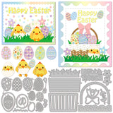 CRASPIRE Easter Egg Chick Carbon Steel Cutting Dies Stencils, for DIY Scrapbooking/Photo Album, Decorative Embossing DIY Paper Card